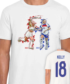 Chloe Kelly White T-Shirt England Ladies Euros Champions 2025