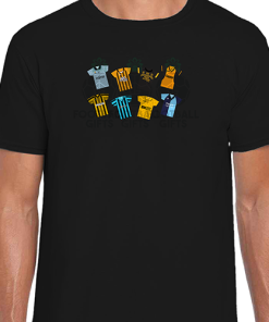 Cambridge United Retro Kits Black T-Shirt Classic Kits