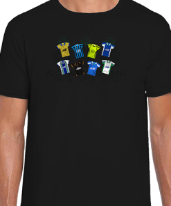 Wigan Athletic Retro Kits Black T-Shirt Classic Kits