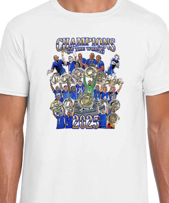 Chelsea Champions Of The World White T-Shirt World Club Winners 2025
