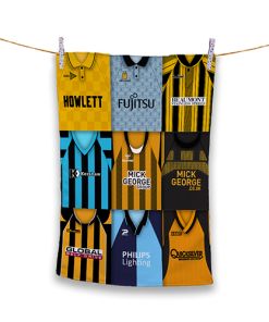 Tea Towel Cambridge United Classic Kits Montage Retro Shirt Tea Towel
