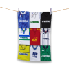Tea Towel Tranmere Rovers Classic Kits Montage Retro Shirt Tea Towel