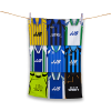 Tea Towel Wigan Athletic Classic Kits Montage Retro Shirt Tea Towel
