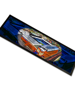 Alternative view of Rangers Around The Grounds Ibrox Stadium Water Colour Bar Runner Mat