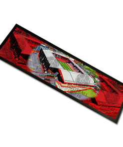 Alternative view of Sheff Utd Around The Grounds Bramall Lane Water Colour Bar Runner Mat