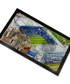 Chelsea Around The Grounds Stamford Bridge Water Colour Bar Runner Mat