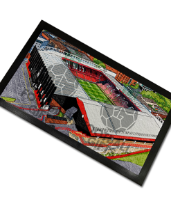 Sheff Utd Around The Grounds Bramall Lane Water Colour Bar Runner Mat