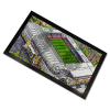West Ham Around The Grounds Upton Park Water Colour Bar Runner Mat