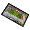 Wrexham Around The Grounds Racecourse Ground Water Colour Bar Runner Mat