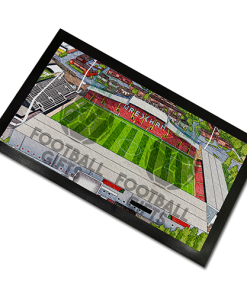 Wrexham Around The Grounds Racecourse Ground Water Colour Bar Runner Mat