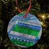 Millwall Around The Grounds The Den Water Colour Christmas Tree Decoration Bauble
