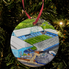 Sheff Wednesday Around The Grounds Hillsborough Stadium Water Colour Christmas Tree Decoration Bauble