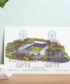 Alternative view of Crystal Palace Around The Grounds Selhurst Park Water Colour Print Framed Print