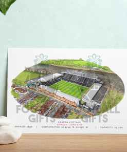 Alternative view of Fulham Around The Grounds Craven Cottage Water Colour Print Framed Print