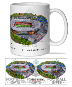 Arsenal Around The Grounds The Emirates Stadium Water Colour Mug Cup