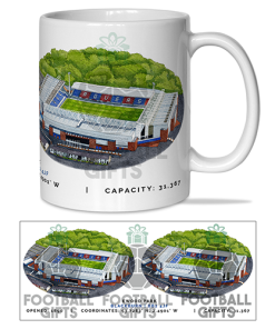 Blackburn Rovers Around The Grounds Ewood Park Water Colour Mug Cup