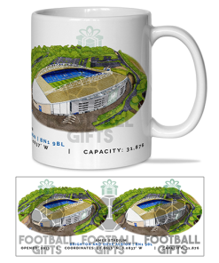 Brighton Around The Grounds Amex Stadium Water Colour Mug Cup