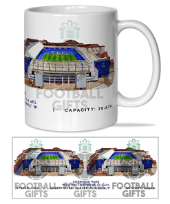 Everton Around The Grounds Goodison Park Water Colour Mug Cup