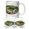 Fulham Around The Grounds Craven Cottage Water Colour Mug Cup