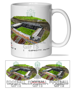 Fulham Around The Grounds Craven Cottage Water Colour Mug Cup
