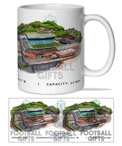 Leeds Utd Around The Grounds Elland Road Water Colour Mug Cup