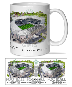 Newcastle Around The Grounds St James' Park Water Colour Mug Cup
