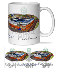 Rangers Around The Grounds Ibrox Stadium Water Colour Mug Cup