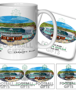 Celtic Around The Grounds Celtic Park Water Colour Mug & Coaster Set