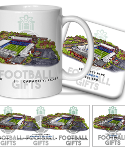 Crystal Palace Around The Grounds Selhurst Park Water Colour Mug & Coaster Set