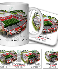 Forest Around The Grounds The City Ground Water Colour Mug & Coaster Set