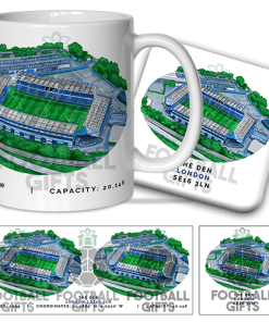 Millwall Around The Grounds The Den Water Colour Mug & Coaster Set