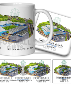 Sheff Wed Around The Grounds Hillsborough Stadium Water Colour Mug & Coaster Set