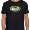 Brighton Around The Grounds Amex Stadium Water Colour Black T-Shirt