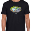 Sheff Wednesday Around The Grounds Hillsborough-Stadium Water Colour Black T-Shirt