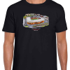 Sunderland Around The Grounds Stadium Of Light Water Colour Black T-Shirt