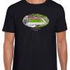 Wrexham Around The Grounds Racecourse Ground Water Colour Black T-Shirt