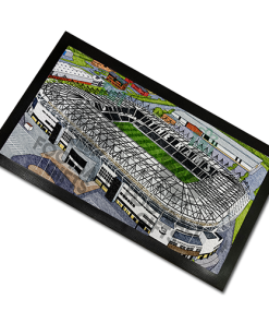Derby County Around The Grounds Pride Park Stadium Water Colour Bar Runner Mat