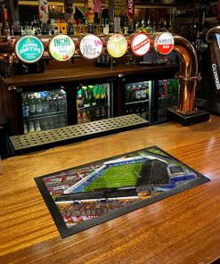 Alternative view of Luton Town Around The Grounds Kenilworth Road Stadium Water Colour Bar Runner Mat