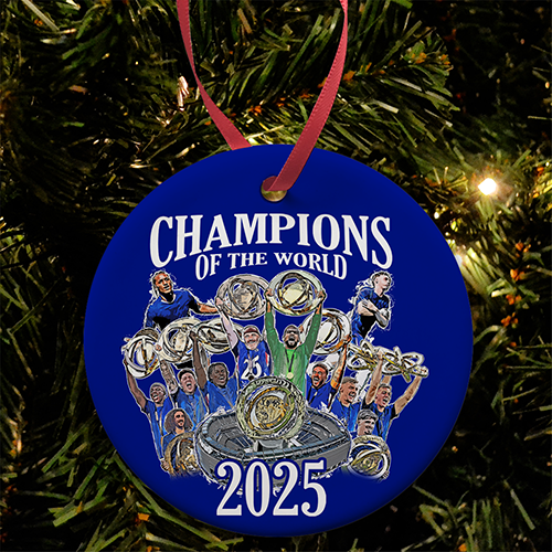 Chelsea Champions Of The World 2025 Christmas Tree Decoration Bauble