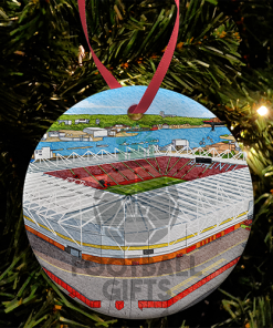 Southampton Around The Grounds St Mary's Stadium Water Colour Christmas Tree Decoration Bauble