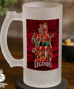 Arsenal Club Legends Frosted Beer Glass