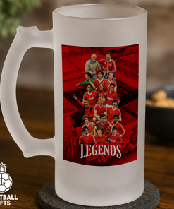 Nottingham Forest Club Legends Frosted Beer Glass