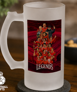 Liverpool Club Legends Frosted Beer Glass