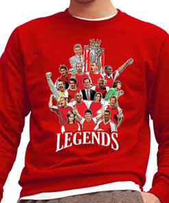 Arsenal Club Legends Red Jumper Top