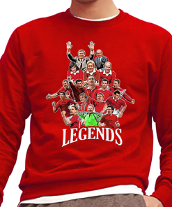 Man Utd Club Legends Red Jumper Top