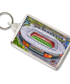 Arsenal Around The Grounds The Emirates Stadium Water Colour Keyring