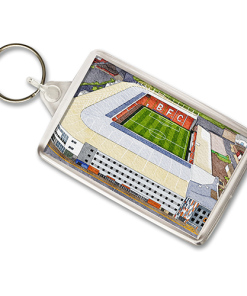 Blackpool Around The Grounds Bloomfield Road Stadium Water Colour Keyring