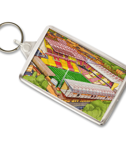 Bradford City Around The Grounds Valley Parade Stadium Water Colour Keyring