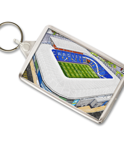 Cardiff Around The Grounds Cardiff City Stadium Water Colour Keyring
