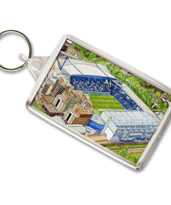 Chelsea Around The Grounds Stamford Bridge Stadium Water Colour Keyring